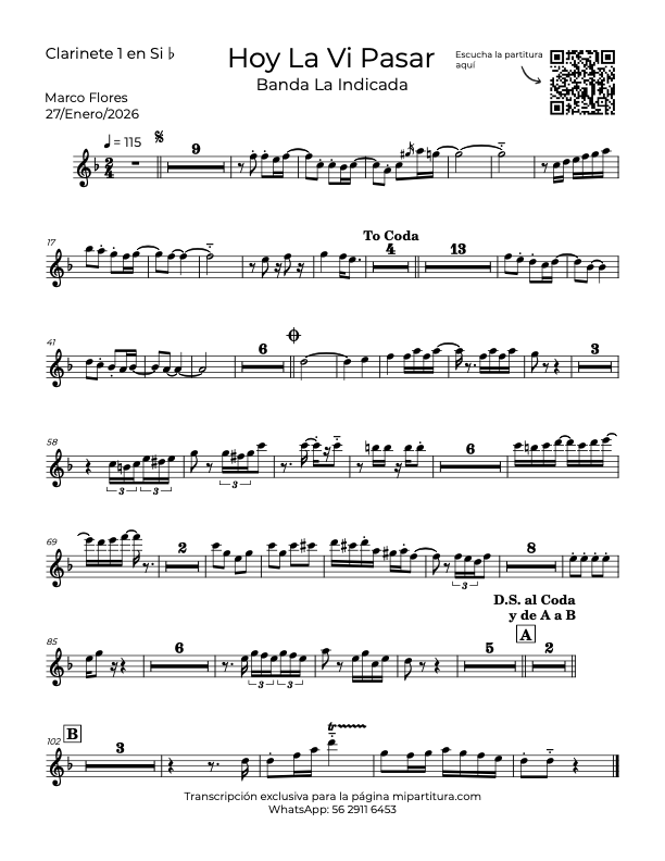 La imagen puede contener una previsualizacion de una partitura